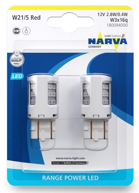 Narva 180094000 Lampa LED Narva Range Power LED T20 12V W3x16q 180094000: Dobra cena w Polsce na 2407.PL - Kup Teraz!