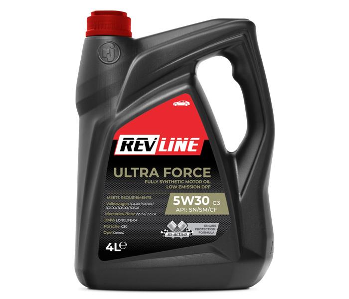 Revline RV1131569 Olej silnikowy Revline Ultra Force C3 5W-30, 4L RV1131569: Dobra cena w Polsce na 2407.PL - Kup Teraz!