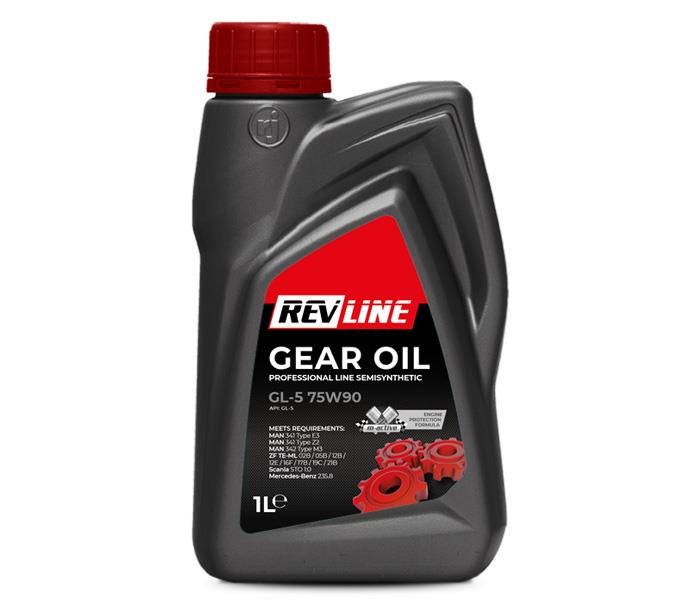 

olej przekładniowy revline semisynthetic gl-5 75w-90, 1l rv1111581 Revline