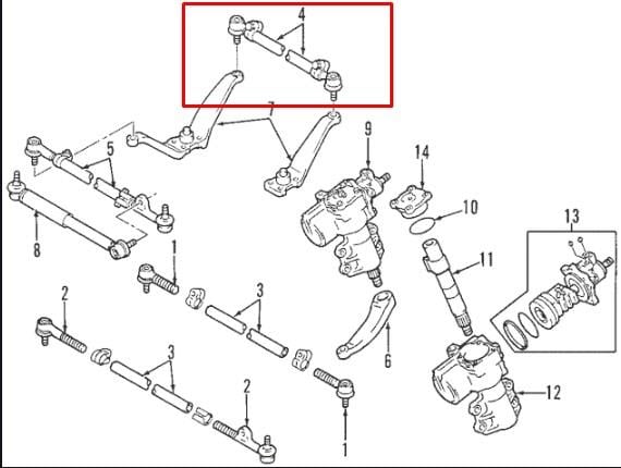 Toyota 45460-69155 Drążek kierowniczy środkowy 4546069155: Dobra cena w Polsce na 2407.PL - Kup Teraz!