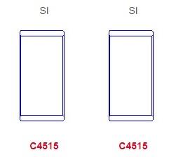 King CR4515SI Вкладиші шатунні, комплект, стандарт CR4515SI: Приваблива ціна - Купити у Польщі на 2407.PL!