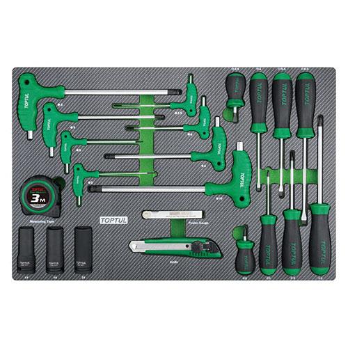 Toptul GED2224 The tool kit combined 22 units. (in the lodgement) GED2224: Buy near me in Poland at 2407.PL - Good price!