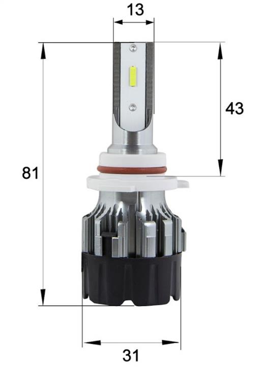 LED bulbs kit Sho-Me G9.3 HB4 (9006) 24V 35W 6000K Sho-Me SM G9.3 9006