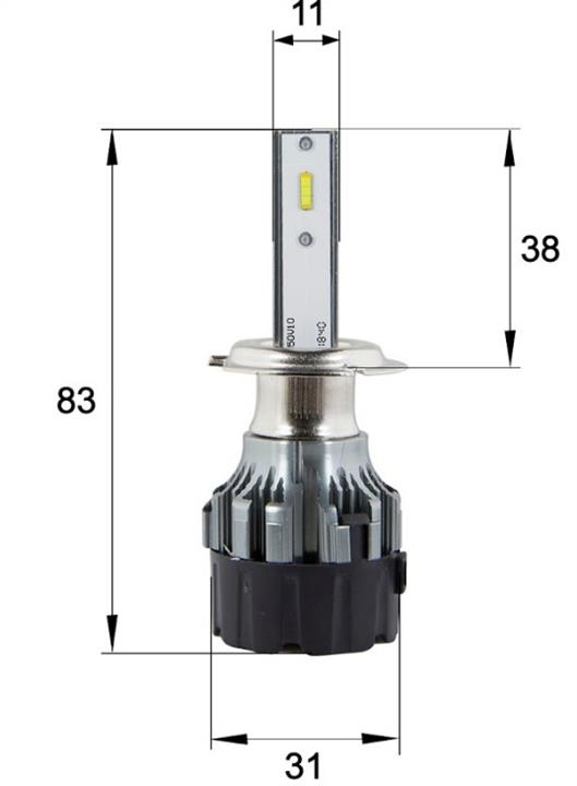 LED bulbs kit Sho-Me G9.3 H7 24V 35W 6000K Sho-Me SM G9.3 H7