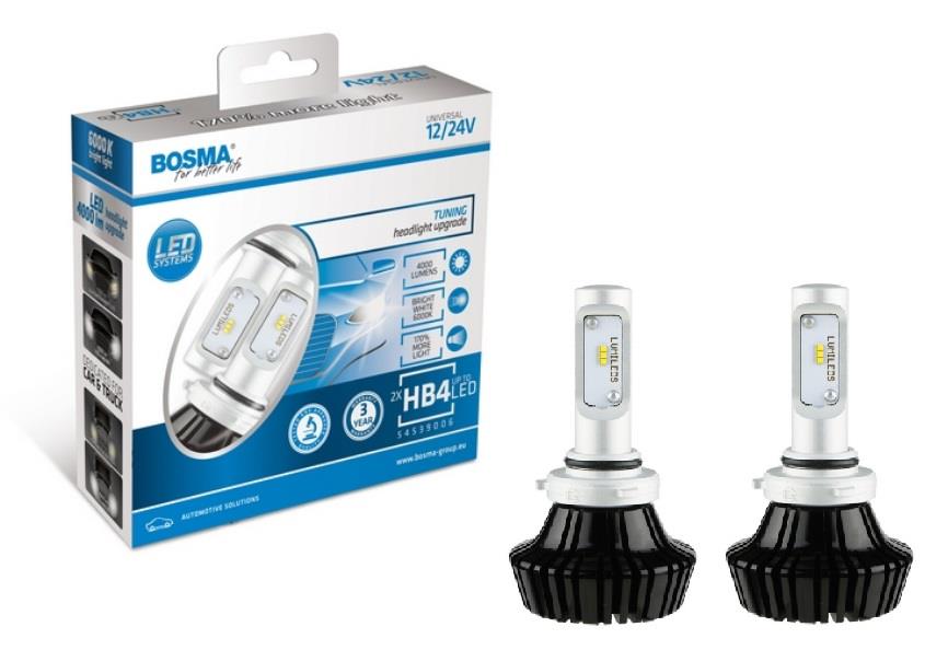 Bosma 6445 LED bulbs kit BOSMA HB4 12/24V 6000K (2 pc.) 6445: Buy near me in Poland at 2407.PL - Good price!