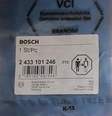 Bosch 2 433 101 246 Injector elements 2433101246: Buy near me in Poland at 2407.PL - Good price!