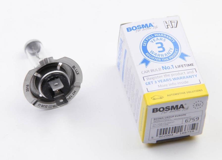 Bosma 6759 Лампа галогенная Bosma Lifetime 12В H7 55Вт 6759: Отличная цена - Купить в Польше на 2407.PL!