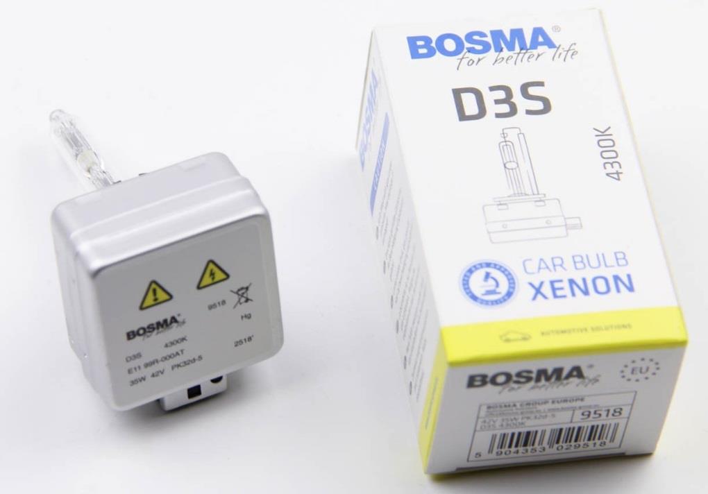 Bosma 9518 Лампа ксеноновая D3S 42V 35W 9518: Отличная цена - Купить в Польше на 2407.PL!