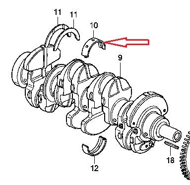 Honda 13321-RBD-E01 Łożysko korzeniowa, górna, 1 sztuka 13321RBDE01: Dobra cena w Polsce na 2407.PL - Kup Teraz!