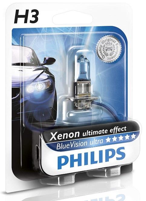 Philips 12336BVUB1 Halogen lamp Philips Bluevision Ultra 12V H3 55W 12336BVUB1: Buy near me in Poland at 2407.PL - Good price!