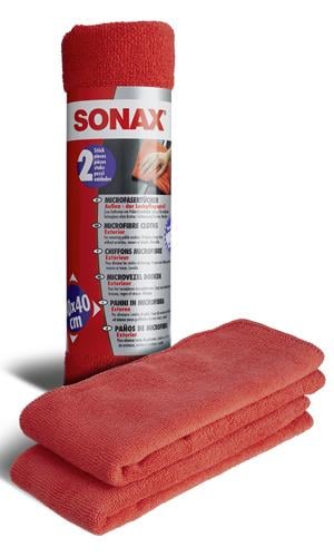 Sonax 416241 Microfiber cloths for car body polish 40x40 cm, 2 pcs. 416241: Buy near me in Poland at 2407.PL - Good price!