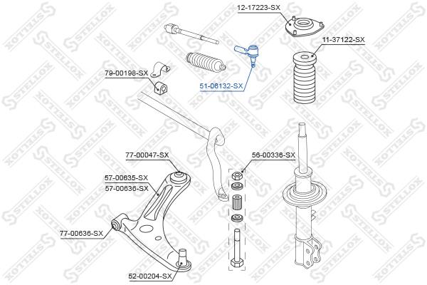 Stellox 51-06132-SX Tie rod end outer 5106132SX: Buy near me in Poland at 2407.PL - Good price!