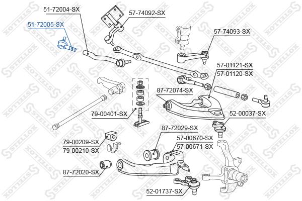Stellox 51-72005-SX Tie rod end outer 5172005SX: Buy near me in Poland at 2407.PL - Good price!