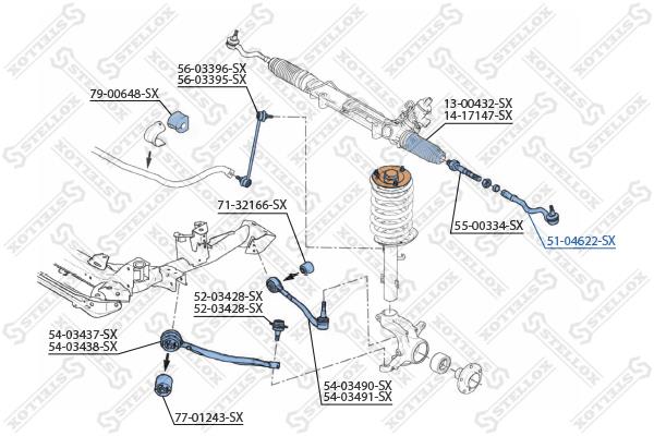 Stellox 51-04622-SX Tie rod end outer 5104622SX: Buy near me in Poland at 2407.PL - Good price!