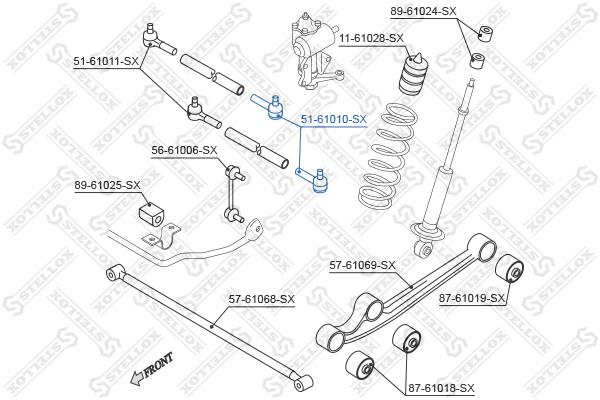 Stellox 51-61010-SX Tie rod end right 5161010SX: Buy near me in Poland at 2407.PL - Good price!