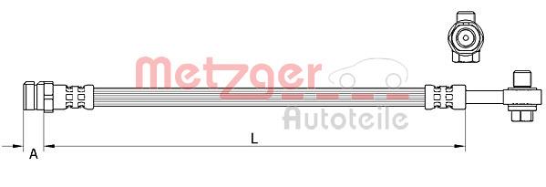 Metzger 4111477 Brake Hose 4111477: Buy near me in Poland at 2407.PL - Good price!