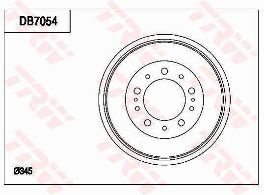 TRW DB7054 Brake drum DB7054: Buy near me at 2407.PL in Poland at an Affordable price!