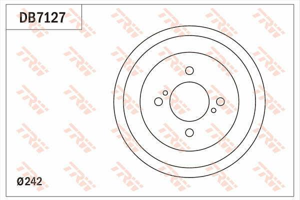 TRW DB7127 Brake drum DB7127: Buy near me at 2407.PL in Poland at an Affordable price!