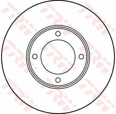 TRW DF1438 Front brake disc ventilated DF1438: Buy near me in Poland at 2407.PL - Good price!