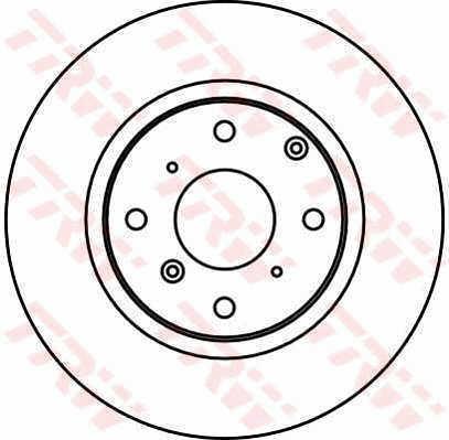 TRW DF2573 Front brake disc ventilated DF2573: Buy near me in Poland at 2407.PL - Good price!