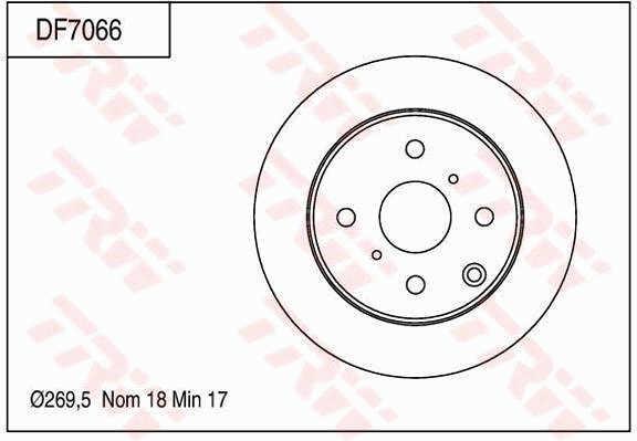 TRW DF7066 Диск гальмівний DF7066: Приваблива ціна - Купити у Польщі на 2407.PL!