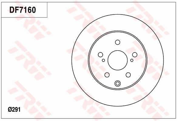 TRW DF7160 Brake disc DF7160: Buy near me in Poland at 2407.PL - Good price!
