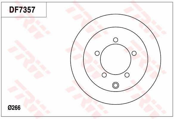 TRW DF7357 Диск гальмівний DF7357: Приваблива ціна - Купити у Польщі на 2407.PL!