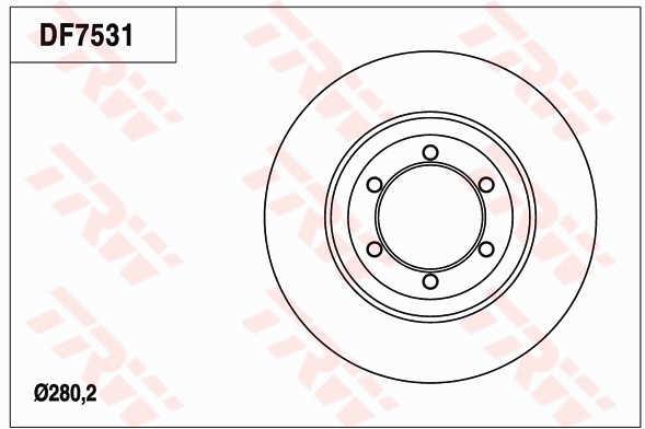 TRW DF7531 Tarcza hamulcowa DF7531: Dobra cena w Polsce na 2407.PL - Kup Teraz!