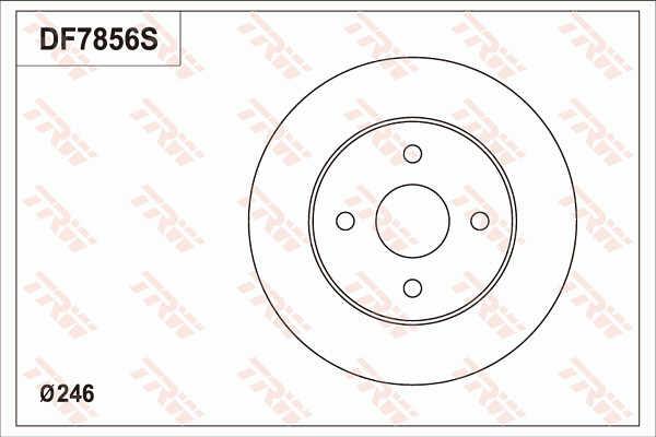 TRW DF7856S Tarcza hamulcowa DF7856S: Dobra cena w Polsce na 2407.PL - Kup Teraz!