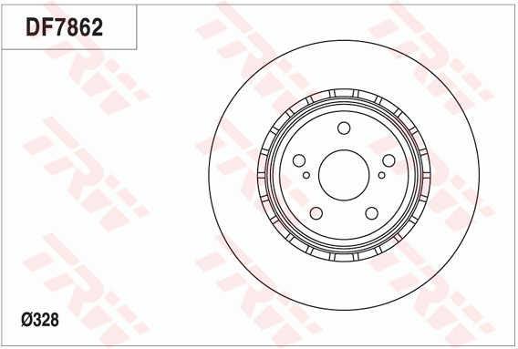 TRW DF7862 Brake disc DF7862: Buy near me in Poland at 2407.PL - Good price!