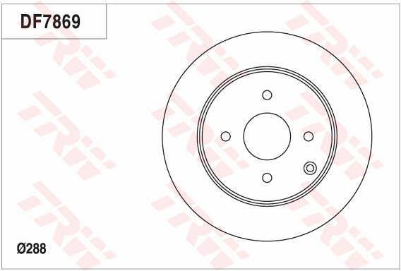 TRW DF7869 Диск гальмівний DF7869: Приваблива ціна - Купити у Польщі на 2407.PL!