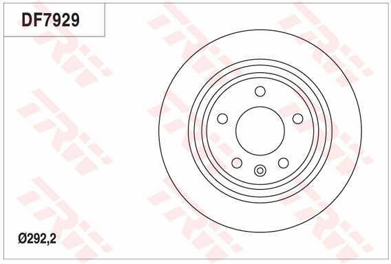TRW DF7929 Brake disc DF7929: Buy near me at 2407.PL in Poland at an Affordable price!