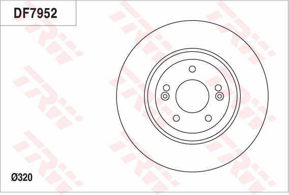 TRW DF7952 Brake disc DF7952: Buy near me in Poland at 2407.PL - Good price!