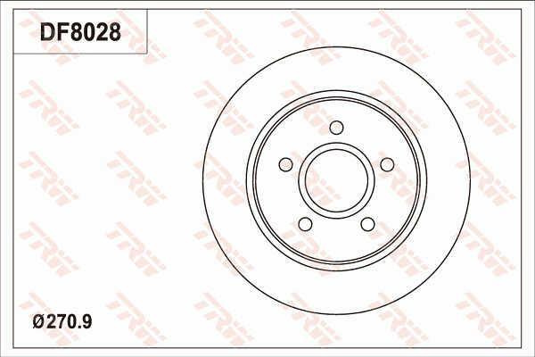 TRW DF8028 Tarcza hamulcowa DF8028: Dobra cena w Polsce na 2407.PL - Kup Teraz!