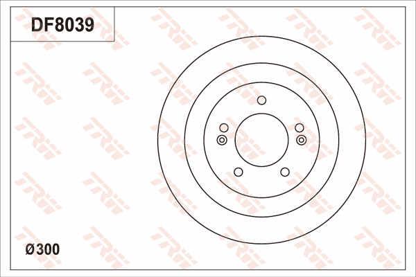 TRW DF8039 Tarcza hamulcowa DF8039: Dobra cena w Polsce na 2407.PL - Kup Teraz!