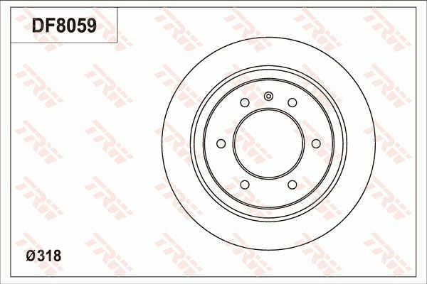 TRW DF8059 Tarcza hamulcowa DF8059: Dobra cena w Polsce na 2407.PL - Kup Teraz!