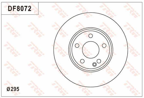 TRW DF8072S Brake disc DF8072S: Buy near me in Poland at 2407.PL - Good price!