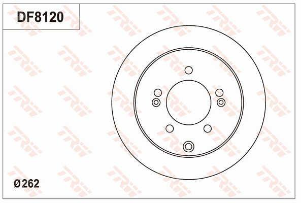 TRW DF8120 Brake disc DF8120: Buy near me in Poland at 2407.PL - Good price!