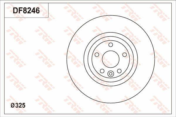 TRW DF8246S Brake disk DF8246S: Buy near me at 2407.PL in Poland at an Affordable price!