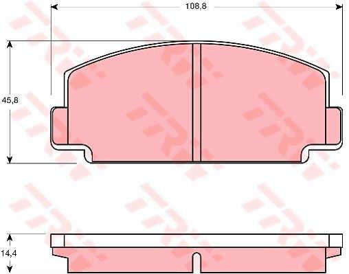 TRW GDB130 TRW COTEC disc brake pads, set GDB130: Buy near me in Poland at 2407.PL - Good price!