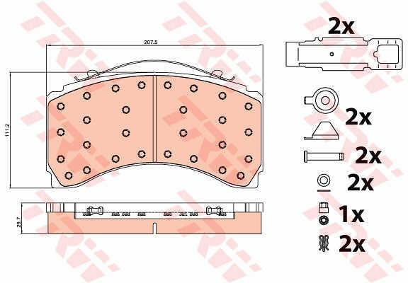 TRW GDB5116 TRW COTEC disc brake pads, set GDB5116: Buy near me in Poland at 2407.PL - Good price!