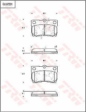 TRW GDB7231 Klocki hamulcowe TRW COTEC, komplet GDB7231: Dobra cena w Polsce na 2407.PL - Kup Teraz!