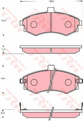 TRW GDB7665 TRW COTEC disc brake pads, set GDB7665: Buy near me at 2407.PL in Poland at an Affordable price!