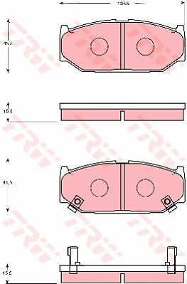 TRW GDB7691 Brake Pad Set, disc brake GDB7691: Buy near me in Poland at 2407.PL - Good price!