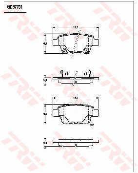 TRW GDB7791 Klocki hamulcowe TRW COTEC, komplet GDB7791: Dobra cena w Polsce na 2407.PL - Kup Teraz!