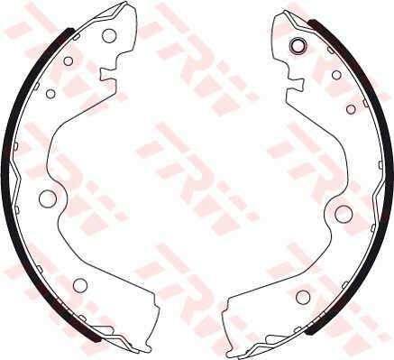 TRW GS7038 Brake shoe set GS7038: Buy near me in Poland at 2407.PL - Good price!