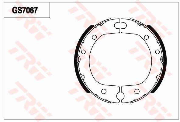 TRW GS7067 Parking brake shoes GS7067: Buy near me in Poland at 2407.PL - Good price!