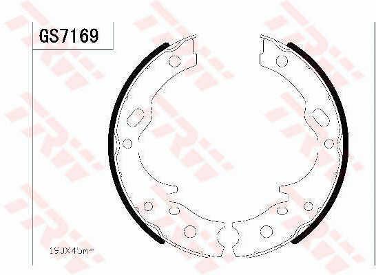 TRW GS7169 Parking brake shoes GS7169: Buy near me in Poland at 2407.PL - Good price!
