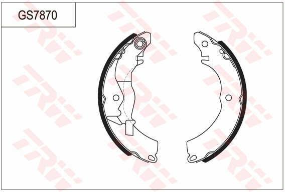 TRW GS7870 Brake shoe set GS7870: Buy near me at 2407.PL in Poland at an Affordable price!