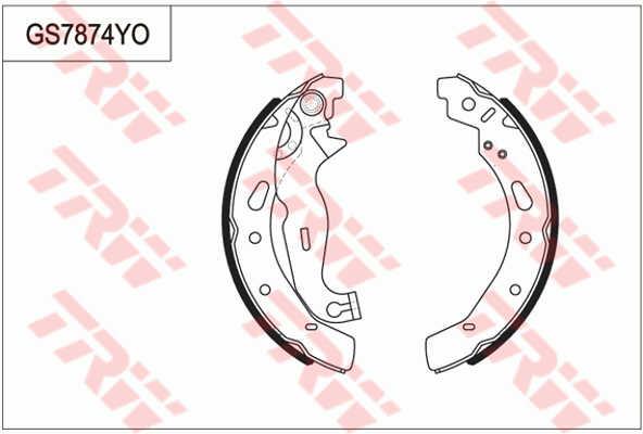 TRW GS7874 Parking brake shoes GS7874: Buy near me at 2407.PL in Poland at an Affordable price!